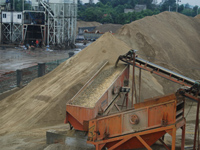 Aggregate plant in Liulin Shanxi